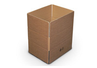 Cardboard boxes with flaps